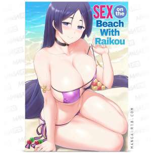 big beach blow bikini anime girl